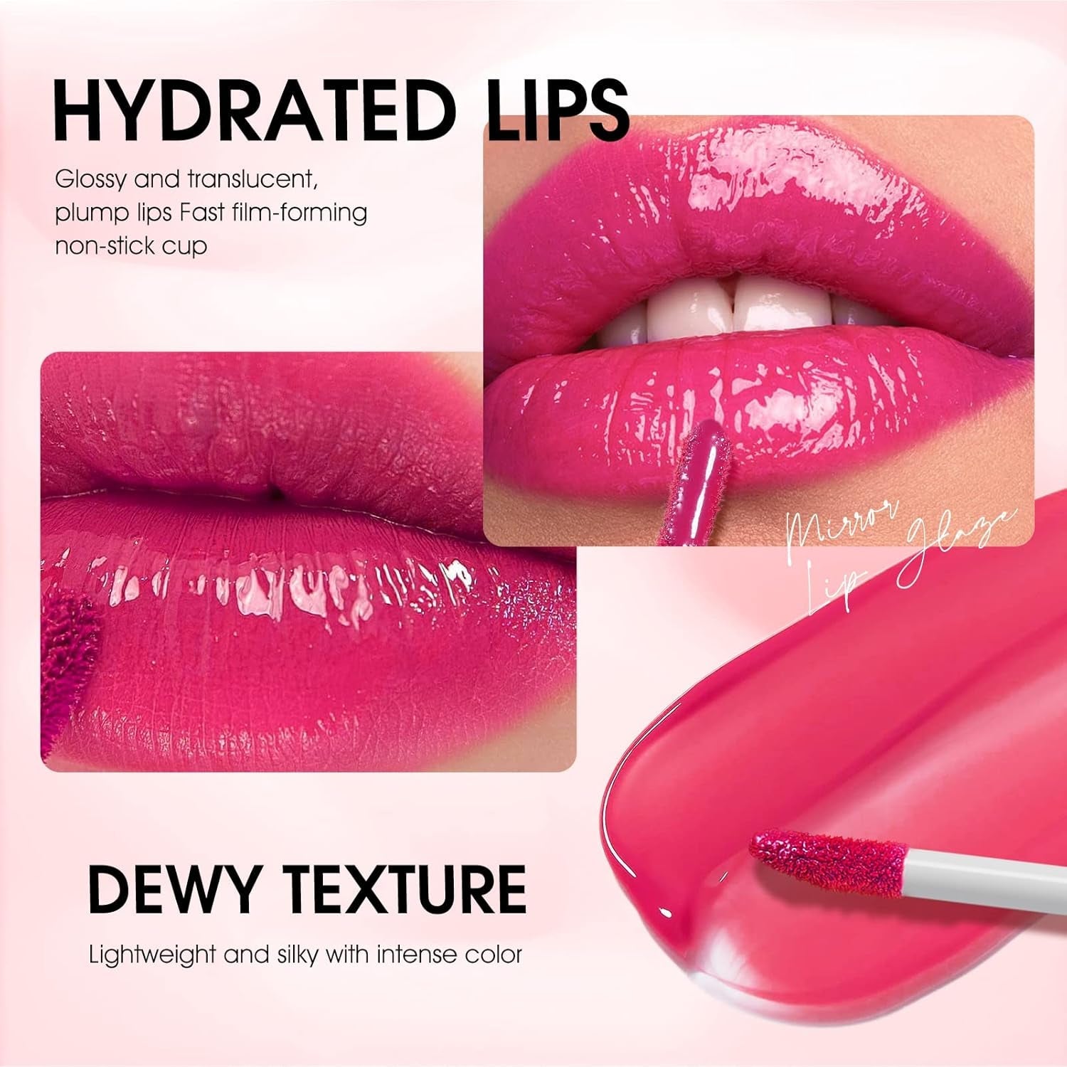 12Pcs Lip Gloss Collection Makeup Set, Shiny Smooth Soft Liquid Lip Glosses Lip Stain with Rich Varied Colors for Girls and Women Makeup (Glossy-A)