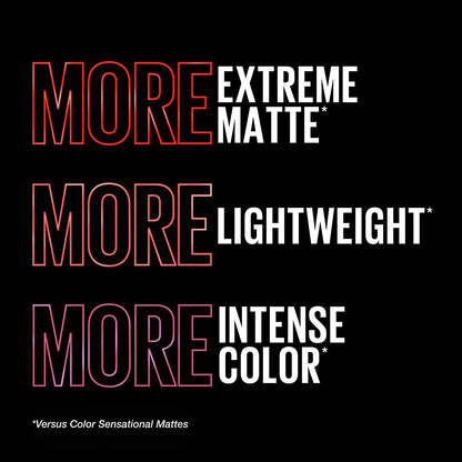 Color Sensational Ultimatte Matte Lipstick, Non-Drying, Intense Color Pigment, More Mauve, Purple Mauve Pink, 1 Count