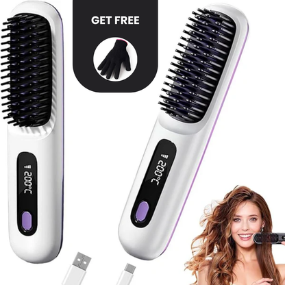 Styling Brush for Short Hair – Smooth, Shape & Style with FREE Heat-Resistant Glove