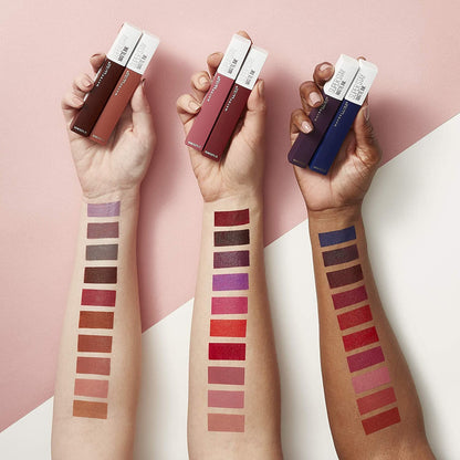 Super Stay Matte Ink Liquid Lipstick Makeup, Long Lasting High Impact Color, up to 16H Wear, Amazonian, Nude Brown, 1 Count, Packaging May Vary