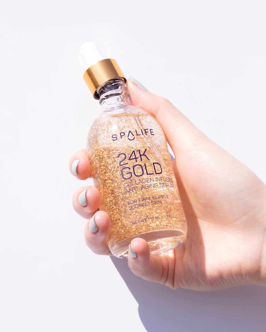 Nourishing Anti-Aging Gold & Silver Serums (Anti-Aging 24K Gold & Collagen) 110 Ml (3.7 Fl. Oz.) - Boosts Firmness, Hydration, and Radiance
