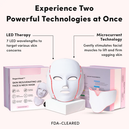 Non-Invasive Face Lifting Mask with LED Light Therapy
