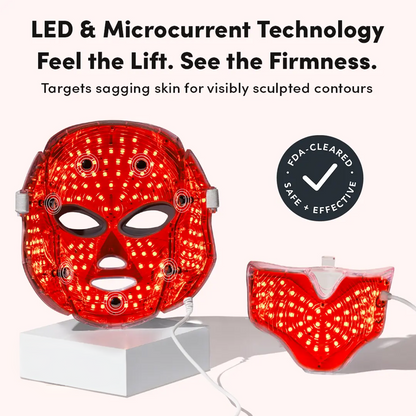 Non-Invasive Face Lifting Mask with LED Light Therapy
