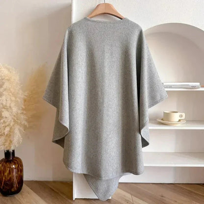 Long poncho shawl